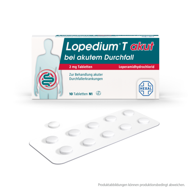 Abbildung für LOPEDIUM T akut bei akutem Durchfall Tabletten
