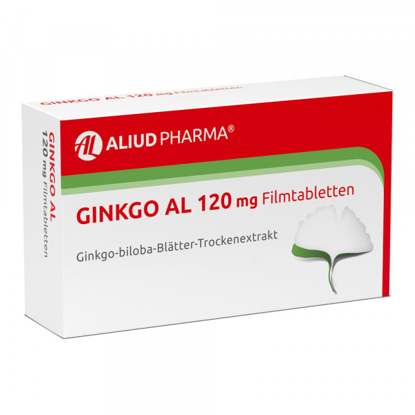 Abbildung für Ginkgo AL 120 mg Filmtabletten bei altersbedingten Gedächtniseinbußen mit leichter Demenz