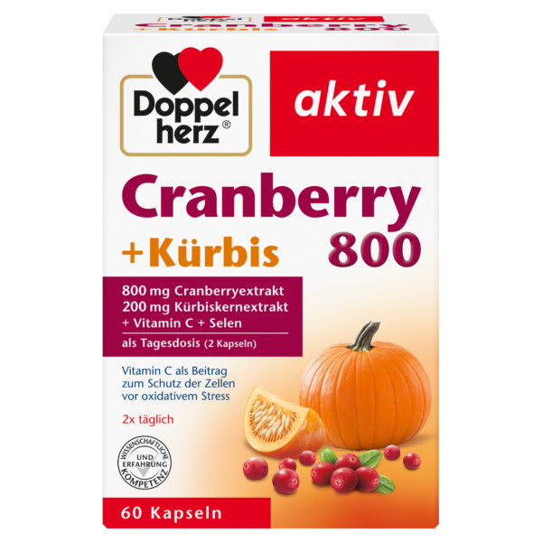 Abbildung für DOPPELHERZ Cranberry+Kürbis Kapseln