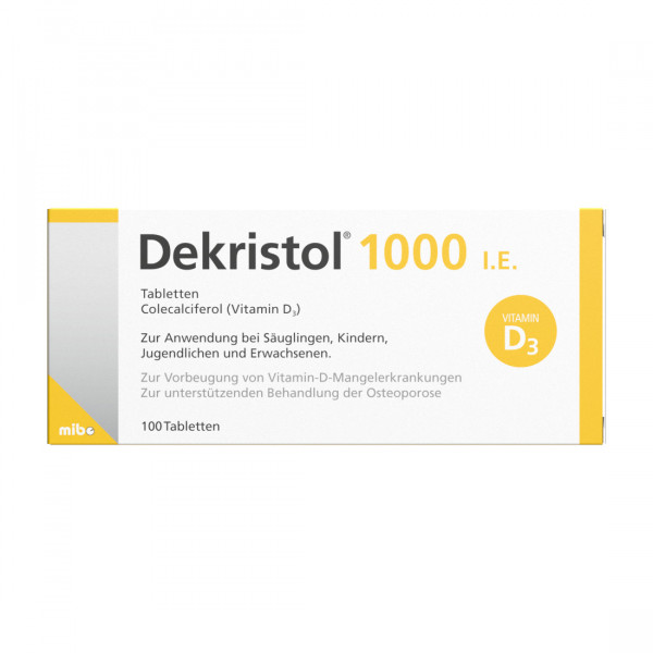 Abbildung für DEKRISTOL 1.000 I.E. Tabletten