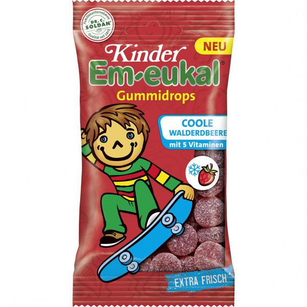 Abbildung für EM-EUKAL Kinder Gummidrops coole Walderdbeere zh.