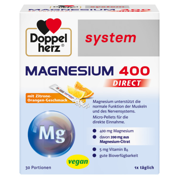 Abbildung für DOPPELHERZ Magnesium 400 DIRECT system Pellets