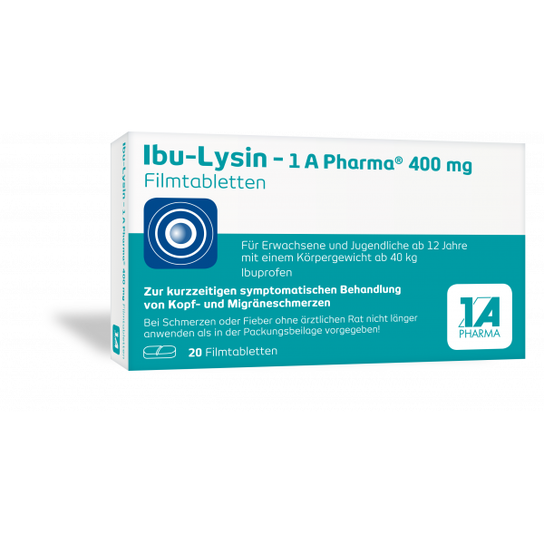 Abbildung für IBU-LYSIN 1A Pharma 400 mg Filmtabletten