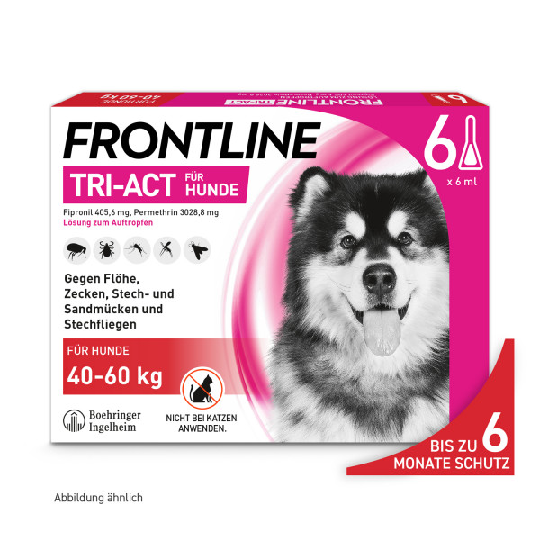 Abbildung für FRONTLINE TRI-ACT gegen Zecken, Flöhe und fliegende Insekten für Hunde XL