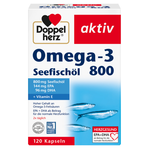 Abbildung für DOPPELHERZ Omega-3 Seefischöl 800 aktiv Kapseln