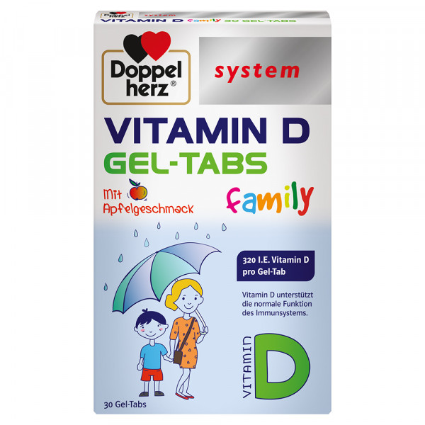 Abbildung für DOPPELHERZ Vitamin D Gel-Tabs family system