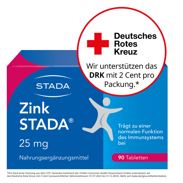 Abbildung für ZINK STADA 25 mg Tabletten