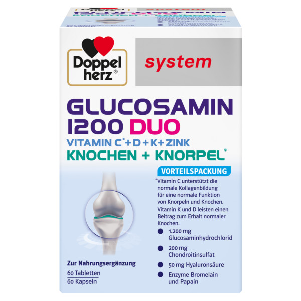Abbildung für DOPPELHERZ Glucosamin 1200 Duo system Kombipackung