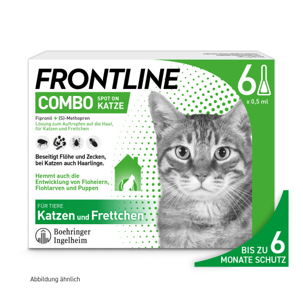 Abbildung für FRONTLINE COMBO gegen Zecken, Flöhe (Flöhe, Eier, Larven, Puppen) für Katzen