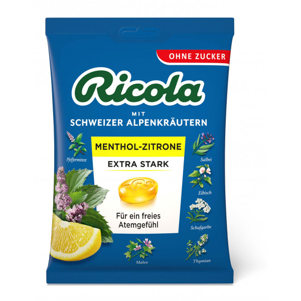 Abbildung für RICOLA o.Z.Beutel Menthol-Zitrone extra stark Bon.