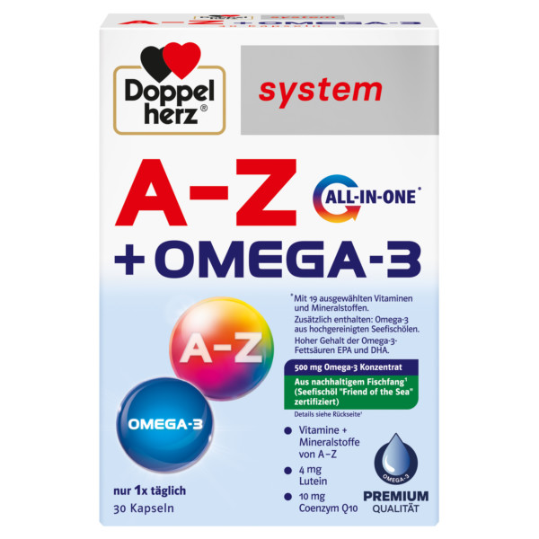 Abbildung für DOPPELHERZ system A-Z + Omega-3