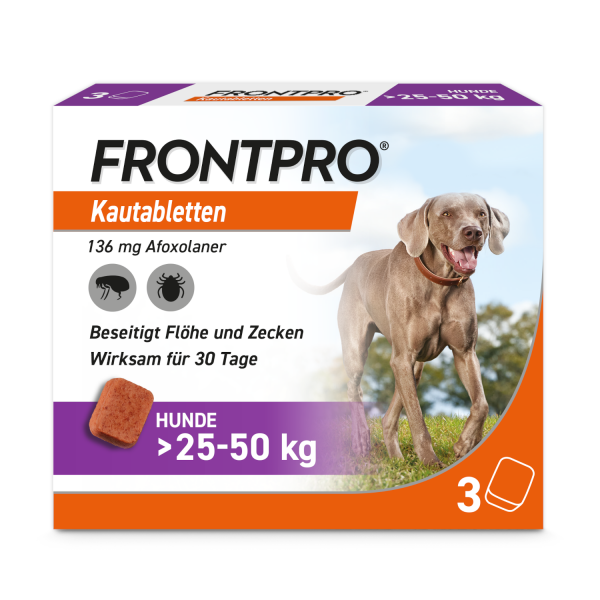 Abbildung für FRONTPRO 136 mg Kautabletten f.Hunde >25-50 kg