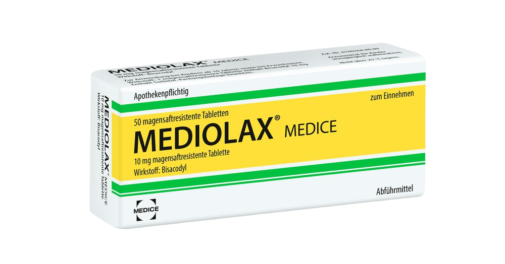 Abbildung für MEDIOLAX Medice magensaftresistente Tabletten