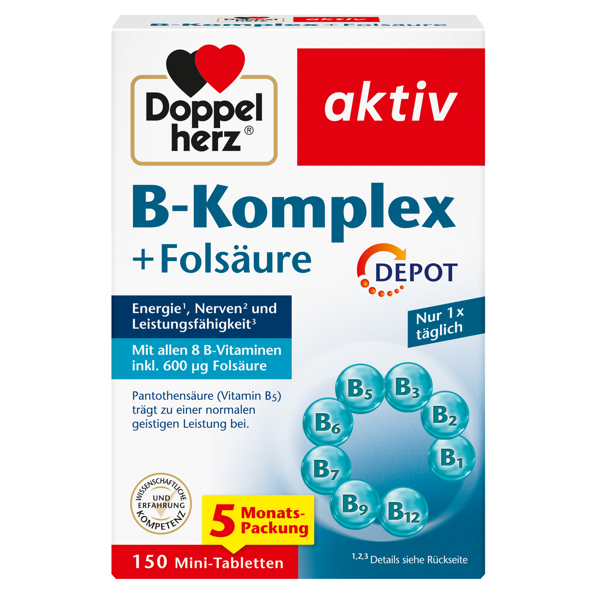 Abbildung für DOPPELHERZ B-Komplex+Folsäure Tabletten